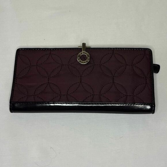 Vera Bradley Quilted Foldover Crossbody Bag & Wallet Set | Eggplant Purple - Picture 8 of 16